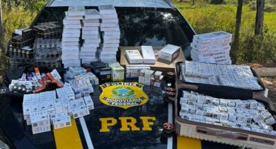 Imagem da notícia PRF apreende mais de 1,6 mil medicamentos emagrecedores e anabolizantes em Coxim